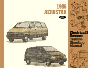 1986 Ford Truck Aerostar Wiring Diagrams Manual