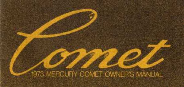 1973 Mercury Comet Owner's Manual