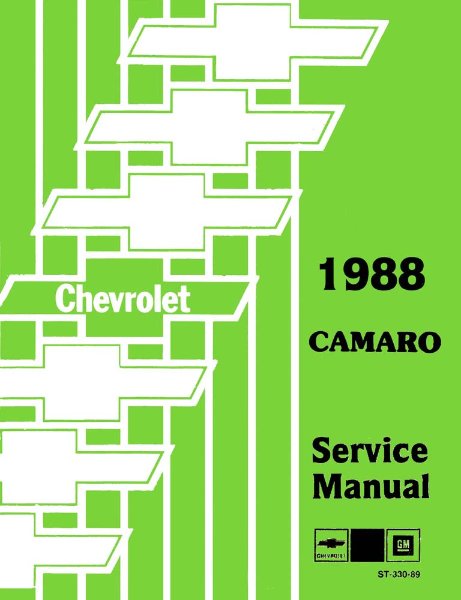 1988 Chevrolet Camaro Factory Shop Service Manual