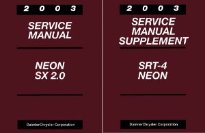 2003 Dodge Neon Factory Shop Service Manual