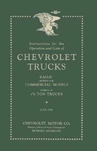 1933 Chevrolet Series CB & O Owner's Manual