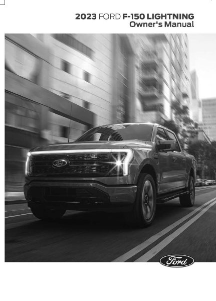 2023 Ford F-150 Lighting Owner's Manual