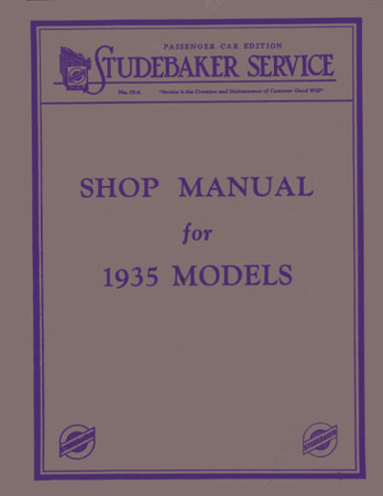 1935 Studebaker Shop Service Repair Manual