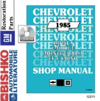 1985 Chevrolet Caprice Monte Carlo El Camino Impala Service Repair Manual PDF sample image