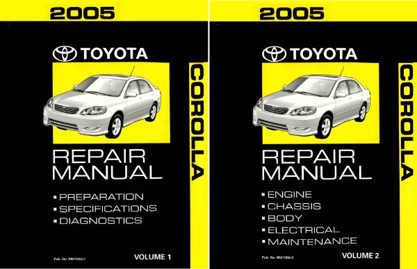 2005 Toyota Corolla Factory Shop Service Manual