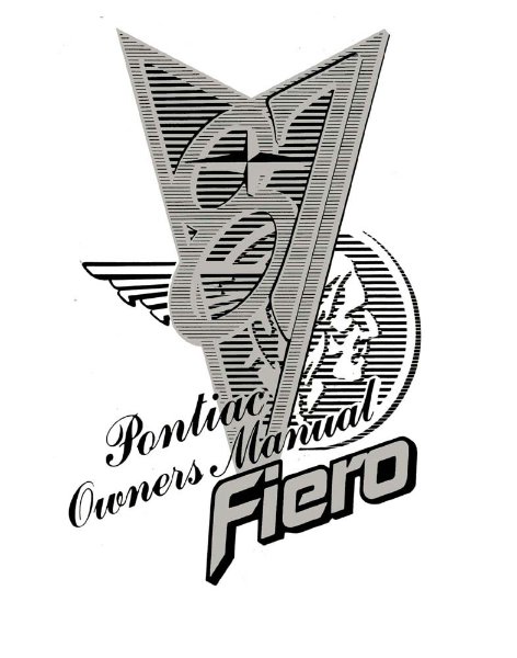 1987 Pontiac Fiero Owner's Manual