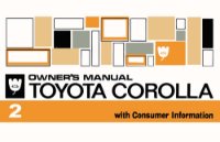 1972 Toyota Corolla Owners Manual User Guide