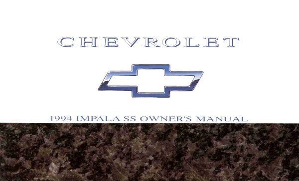 1994 Chevrolet Impala Owner's Manual