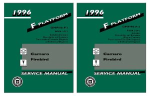 1996 Chevrolet Camaro, Firebird Factory Shop Service Manual
