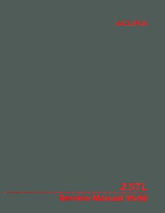 1995–1998 Acura 2.5TL Factory Shop Service Manual