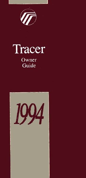 1994 Mercury Tracer Owner's Manual