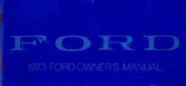 1973 Ford Galaxie, LTD Owner's Manual