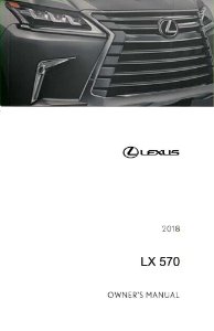 2018 Lexus LX 570 Owner's Manual