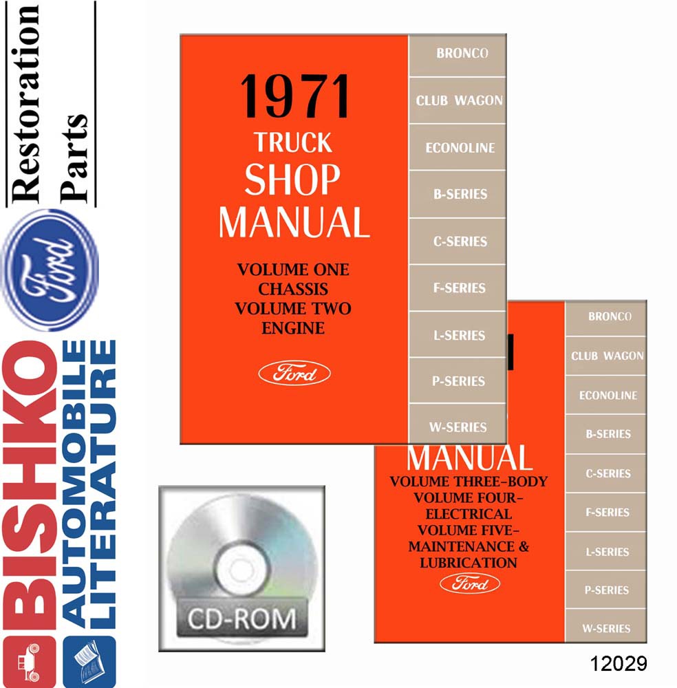 1971 FORD TRUCK Body, Chassis & Electrical Service Manual