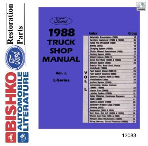 1988 Ford L-Series Truck Factory Shop Service Manual