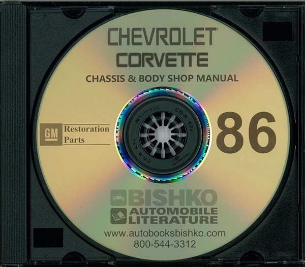 1986 Chevrolet Corvette Factory Shop Service Manual