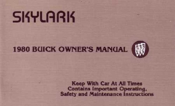 1980 Buick Skylark Owner's Manual