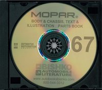 1967 MOPAR (CHRYSLER, PLYMOUTH & DODGE) Body & Chassis, Text & Illustration Part Book sample image