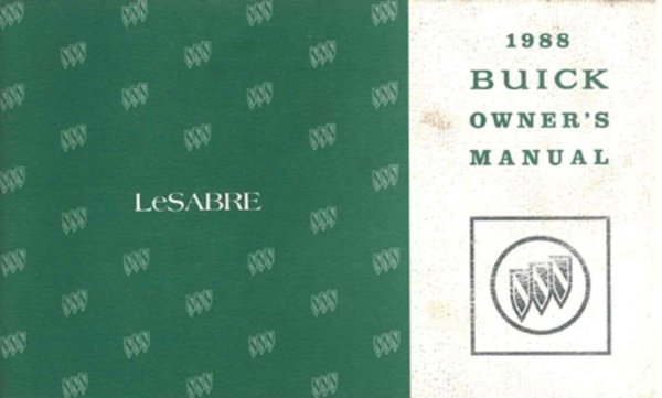 1988 Buick LeSabre Owner's Manual
