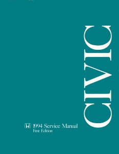 1994 Honda Civic Factory Shop Service Manual