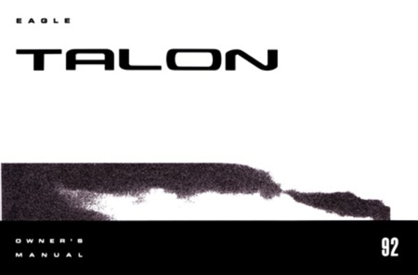 1992 Eagle Talon Owner's Manual