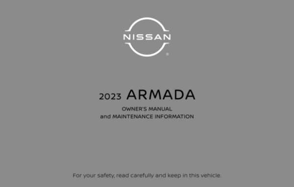 2023 Nissan Armada Owner's Manual