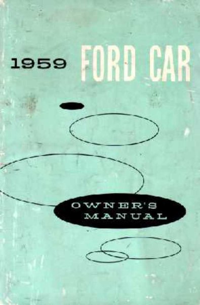 1959 Ford Passenger Car Owner's Manual