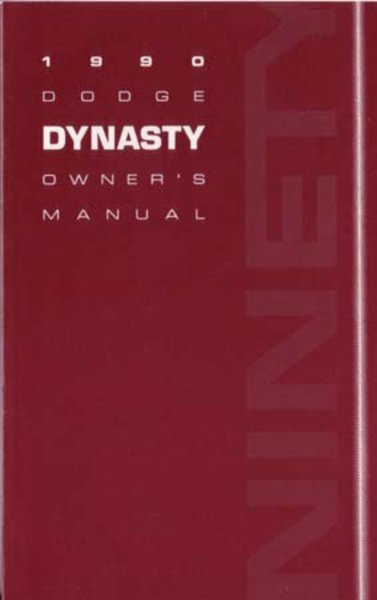1990 Dodge Dynasty Owner's Manual