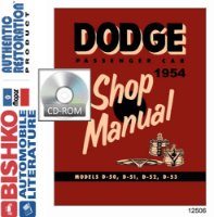 1954 Dodge Shop Service Repair Manual PDF sample image