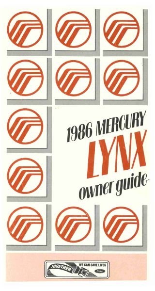1986 Mercury Lynx Owner's Manual