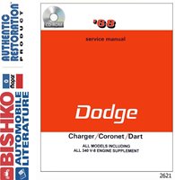 1968 DODGE CHARGER, CORONET & DART Body, Chassis & Electrical Service Manual sample image