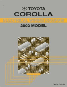 2002 Toyota Corolla Wiring Diagrams Manual