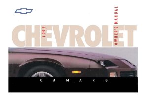 1992 Chevrolet Camaro Owner's Manual