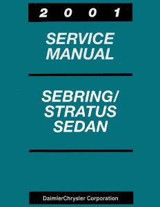 2001 Chrysler Sebring, Dodge Stratus Factory Shop Service Manual