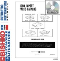 1980 Dodge Plymouth (Mitsubishi Imports) Parts Numbers List Guide PDF Catalog sample image
