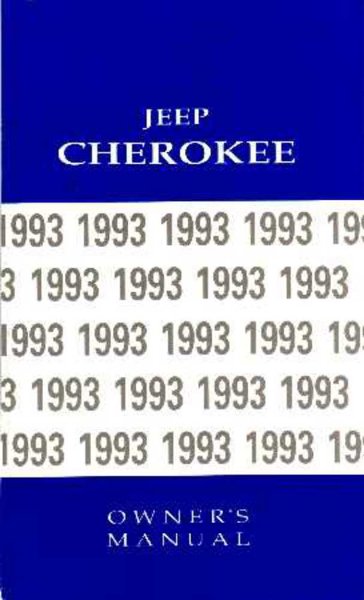 1993 Jeep Cherokee Owner's Manual
