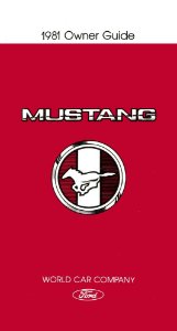 1981 Ford Mustang Owner's Manual