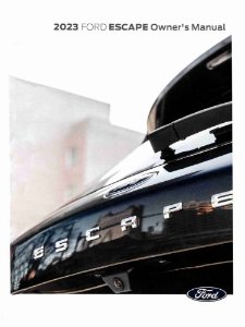 2023 Ford Escape Owner's Manual