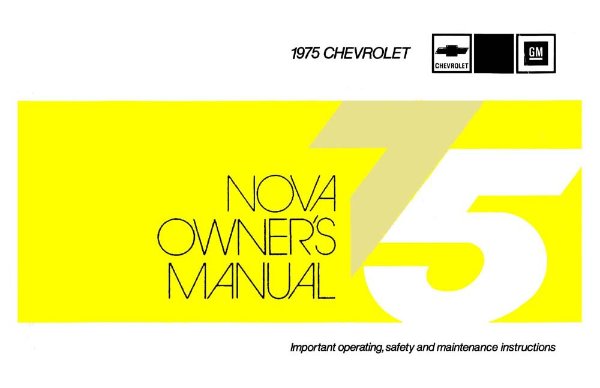 1975 Chevrolet Nova Owner's Manual