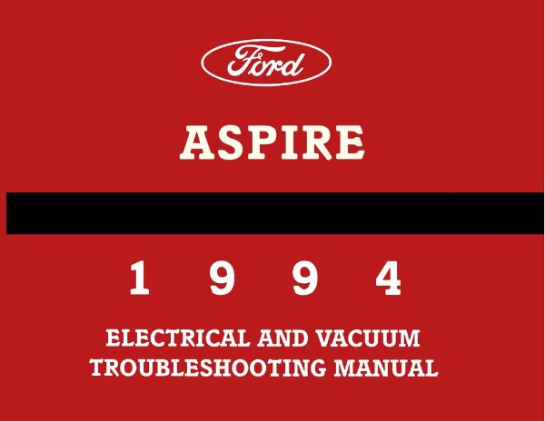 1994 Ford Aspire Wiring Diagrams Manual