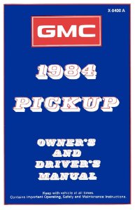1984 GMC Light Duty Pickup Owner's Manual