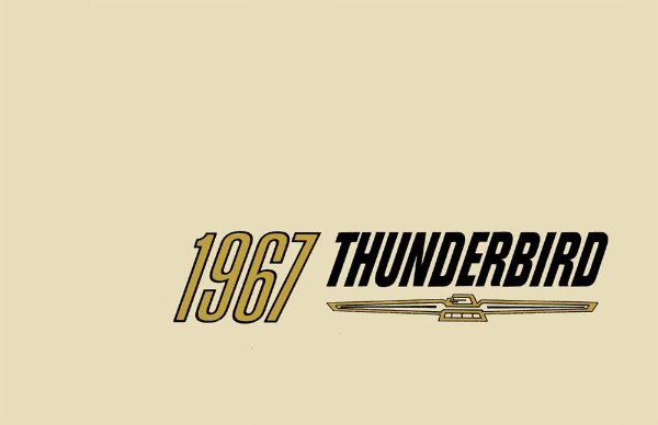 1967 Ford Thunderbird Owner's Manual