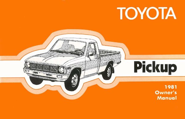 1981 Toyota Pickup Owner's Manual