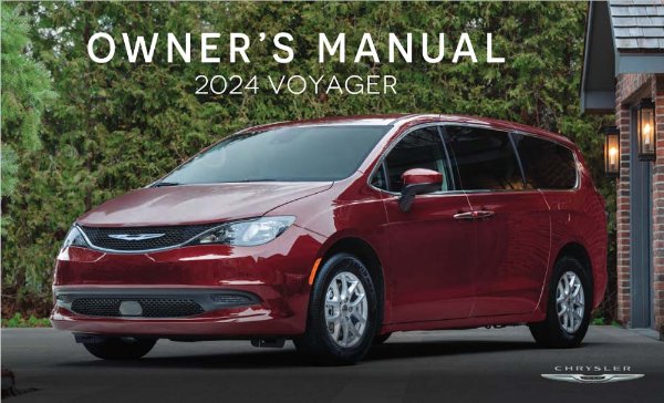 2024 Chrysler Voyager Owner's Manual