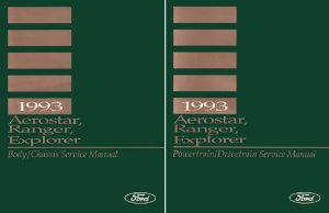 1993 Ford Truck Aerostar, Explorer, Ranger Factory Shop Service Manual