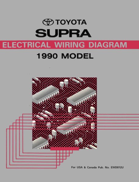 1990 Toyota Supra Wiring Diagrams Manual