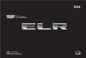 2016 Cadillac ELR Owner's Manual