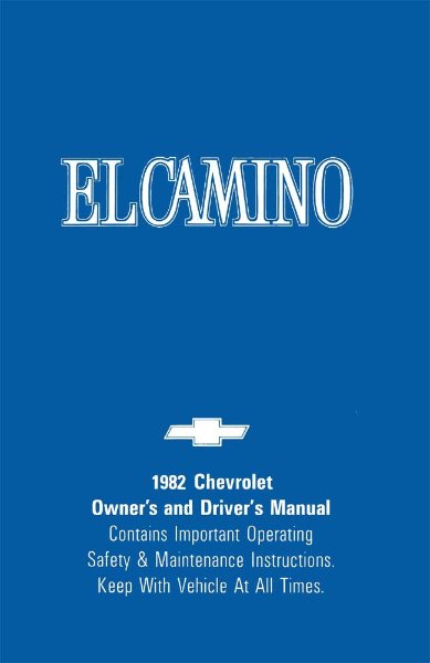 1982 Chevrolet El Camino Owner's Manual