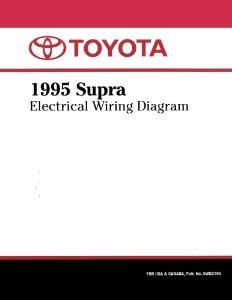 1995 Toyota Supra Wiring Diagrams Manual