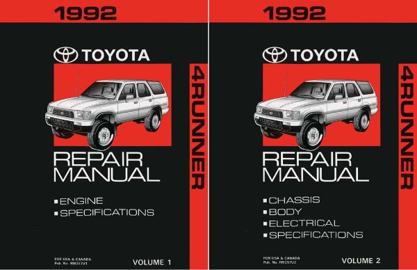 1992 Toyota 4-Runner Factory Shop Service Manual
